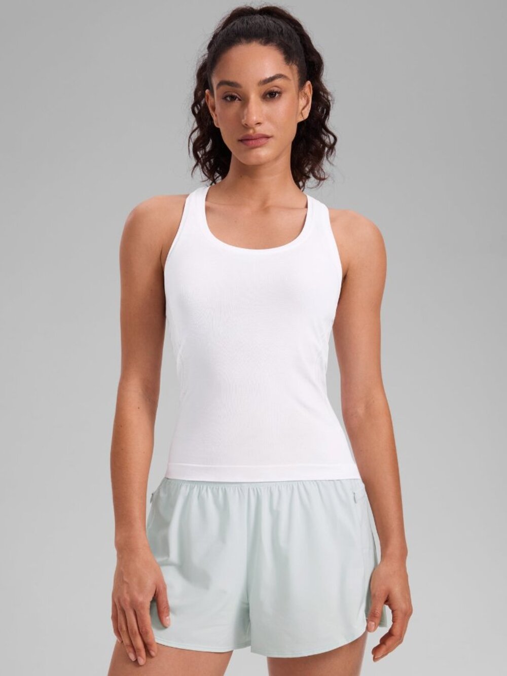Seamless Racerback Scoop Neck Tank